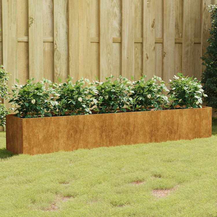 Vidaxl Planter surélevé 200x40x40 cm Corten Steel