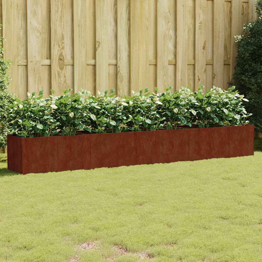 Vidaxl Planter a augmenté 280x40x40 cm Cortenstaal