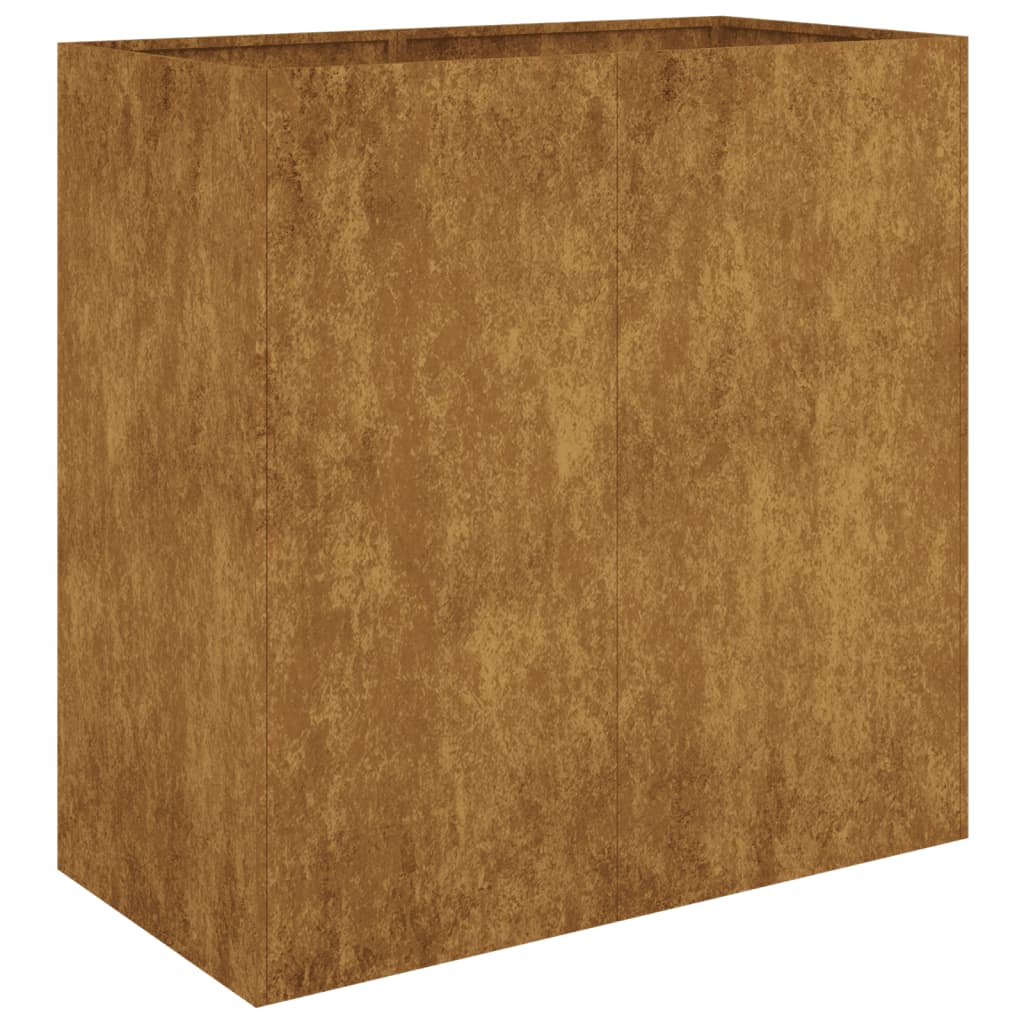 Boîte de planification Vidaxl 80x40x80 cm Corten Steel