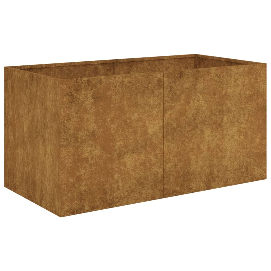 Boîte de planification Vidaxl 80x40x40 cm Corten Steel