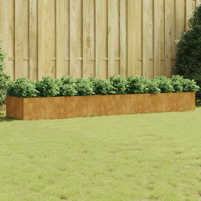 Vidaxl Planter surélevé 360x80x40 cm Corten Steel