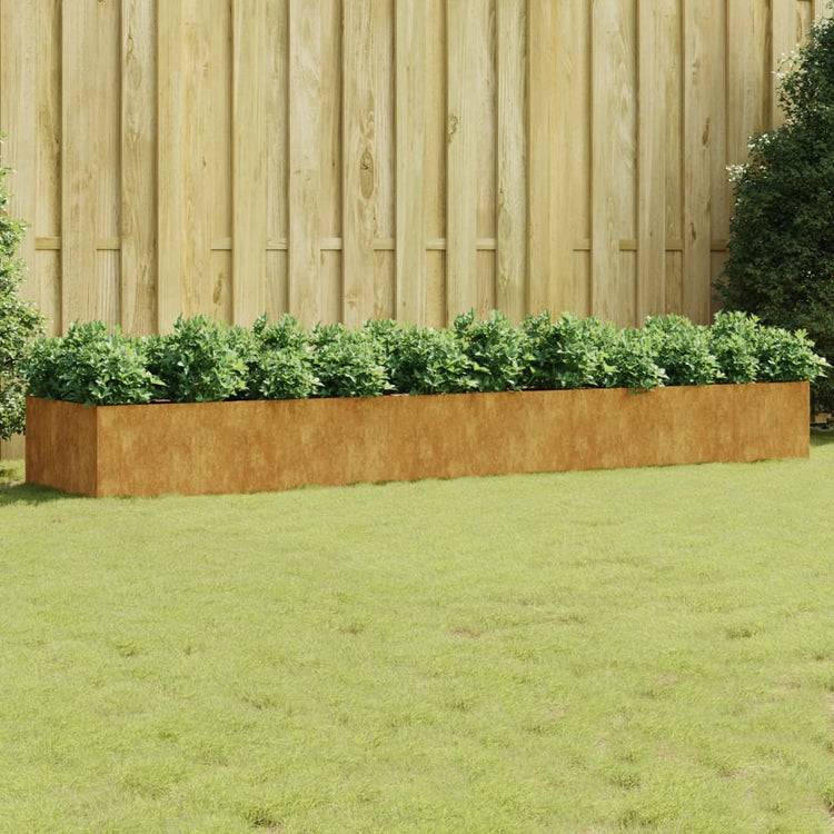 Vidaxl Planter surélevé 360x80x40 cm Corten Steel