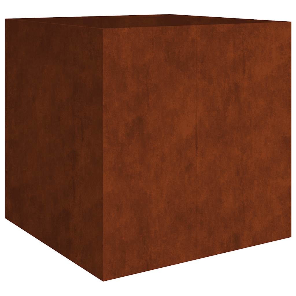 Boîte de planification Vidaxl 80x80x80 cm Corten Steel