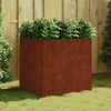 Boîte de planification Vidaxl 80x80x80 cm Corten Steel