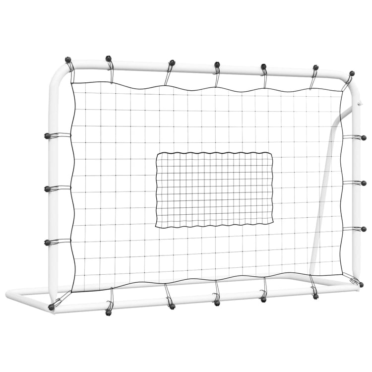 Vidaxl Football Rebonder 184x61x123 cm en acier et PE blanc et noir