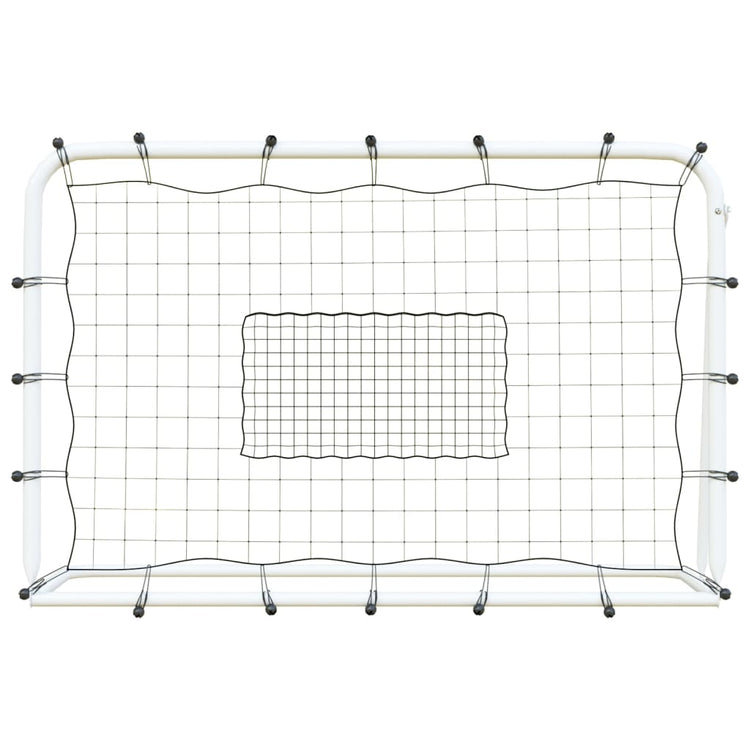 Vidaxl Football Rebonder 184x61x123 cm en acier et PE blanc et noir