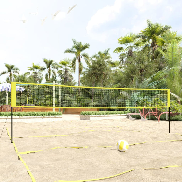 Vidaxl VolleyBallnet 823x244 cm PE Tissu jaune et noir