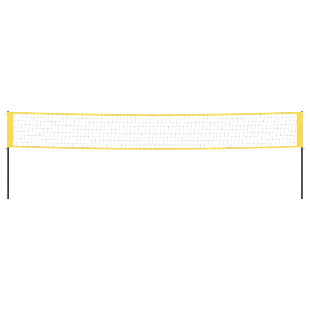 Vidaxl Badmintonnet 600x155 cm PE Tissu jaune et noir