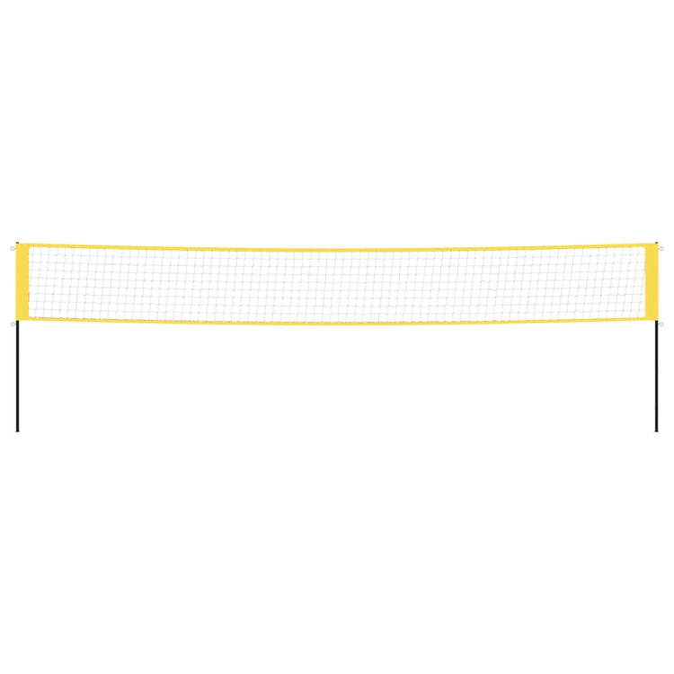 Vidaxl Badmintonnet 600x155 cm PE Tissu jaune et noir