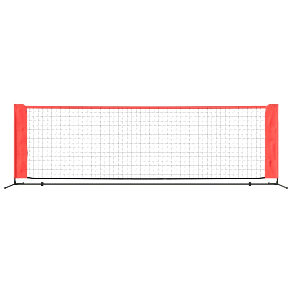 Vidaxl tennisnet 300x100x87 cm Polyester noir et rouge