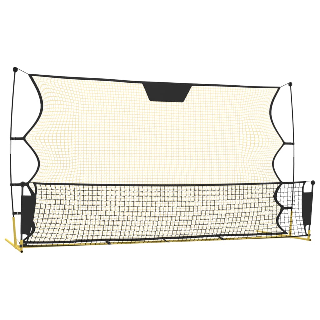 Vidaxl Football Reboundnet 183x85x120 cm Polyester noir et jaune