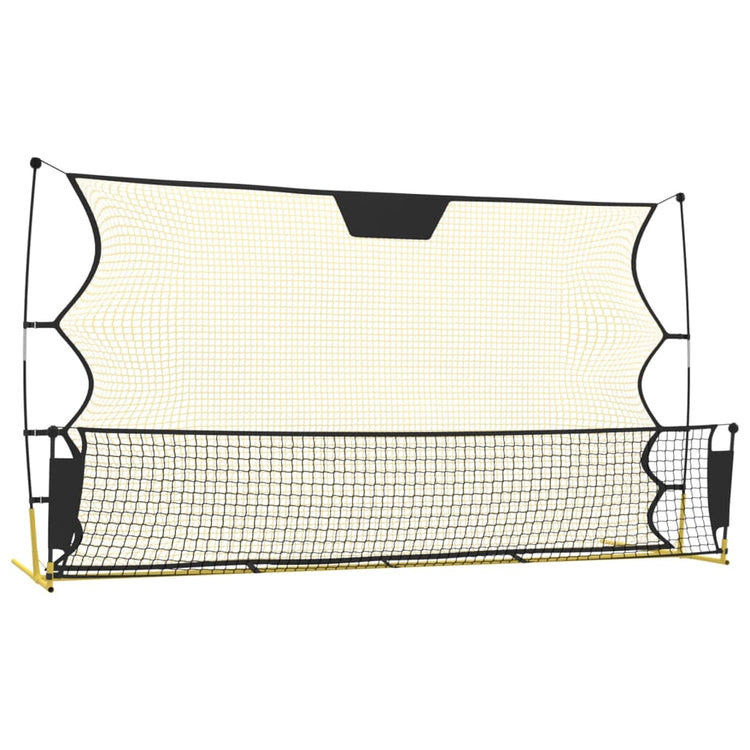 Vidaxl Football Reboundnet 183x85x120 cm Polyester noir et jaune