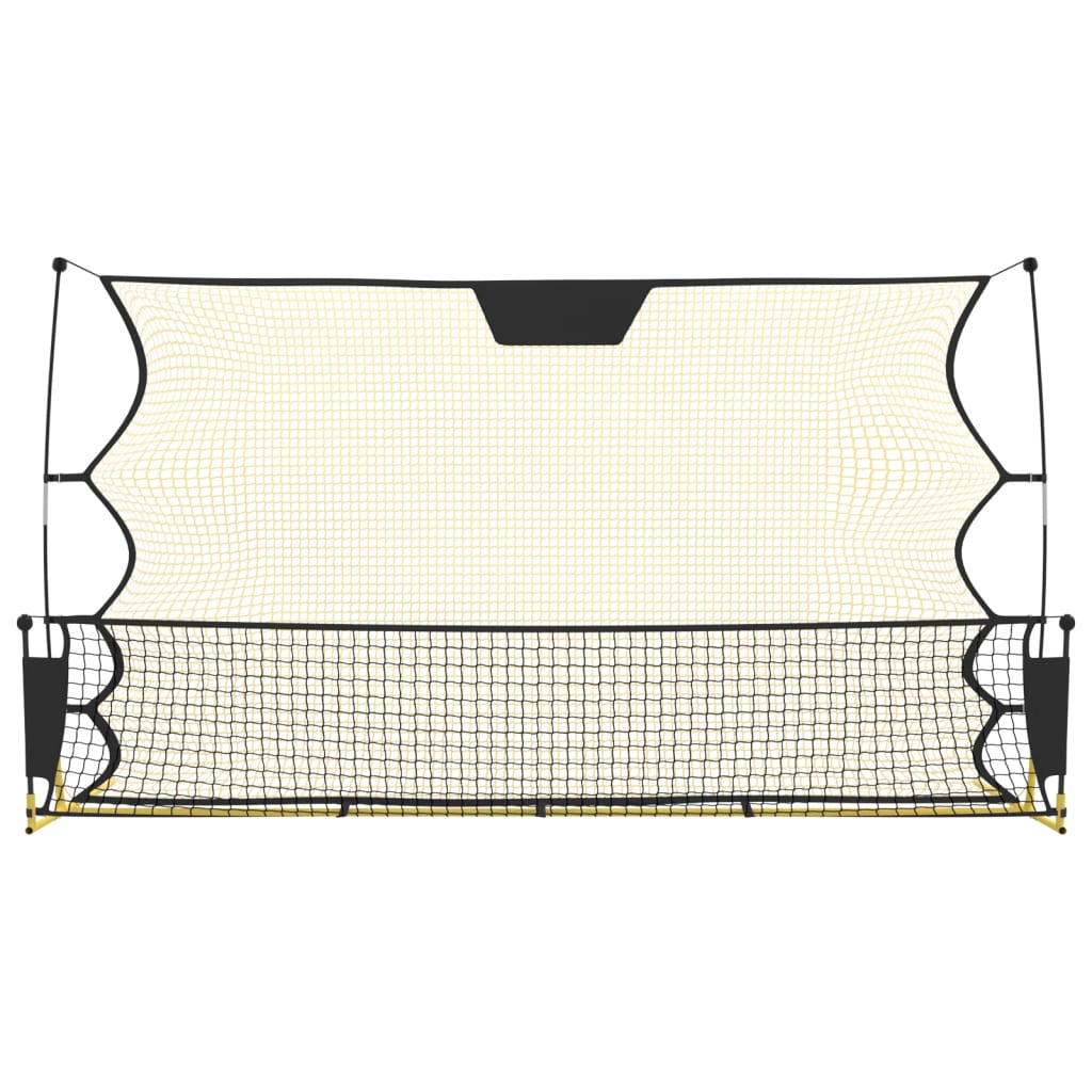 Vidaxl Football Reboundnet 183x85x120 cm Polyester noir et jaune