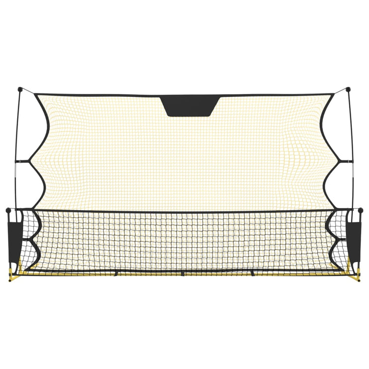 Vidaxl Football Reboundnet 183x85x120 cm Polyester noir et jaune