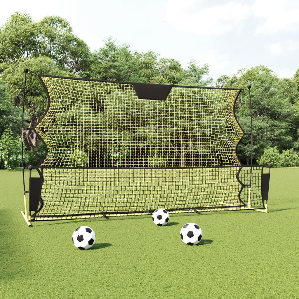 Vidaxl Football Reboundnet 183x85x120 cm Polyester noir et jaune