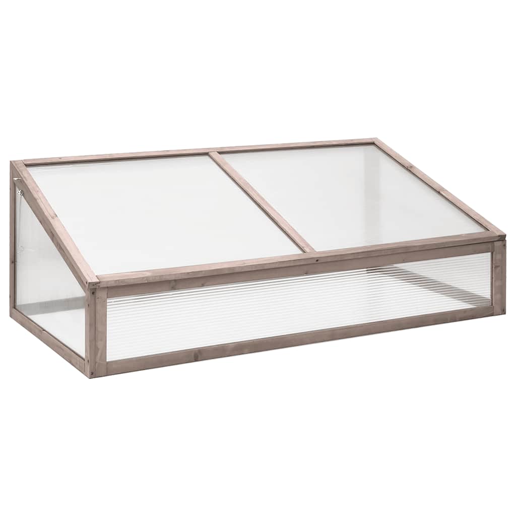 Vidaxl Greenhouse 110x58.5x39 cm Pine -wood Grey