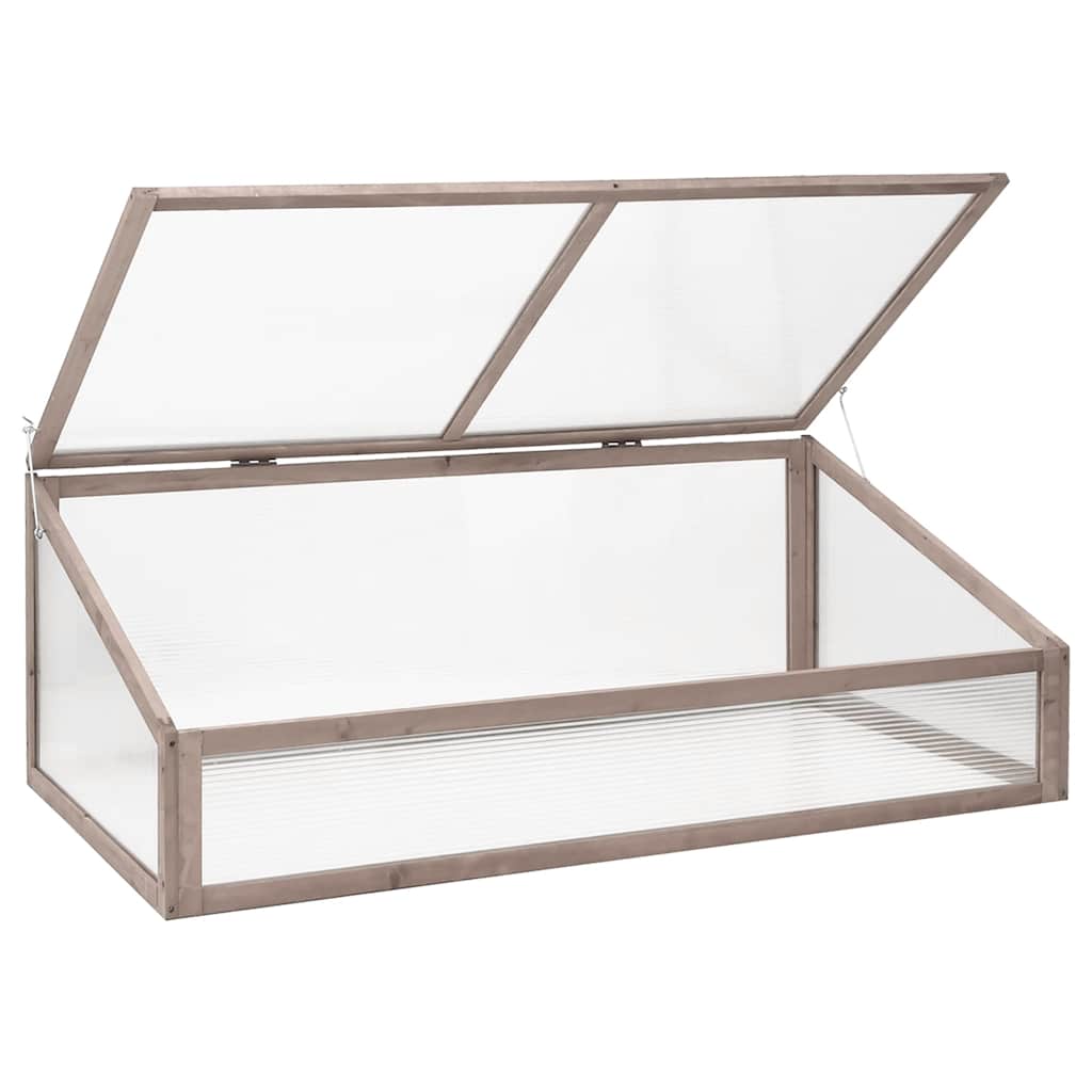 Vidaxl Greenhouse 110x58.5x39 cm Pine -wood Grey