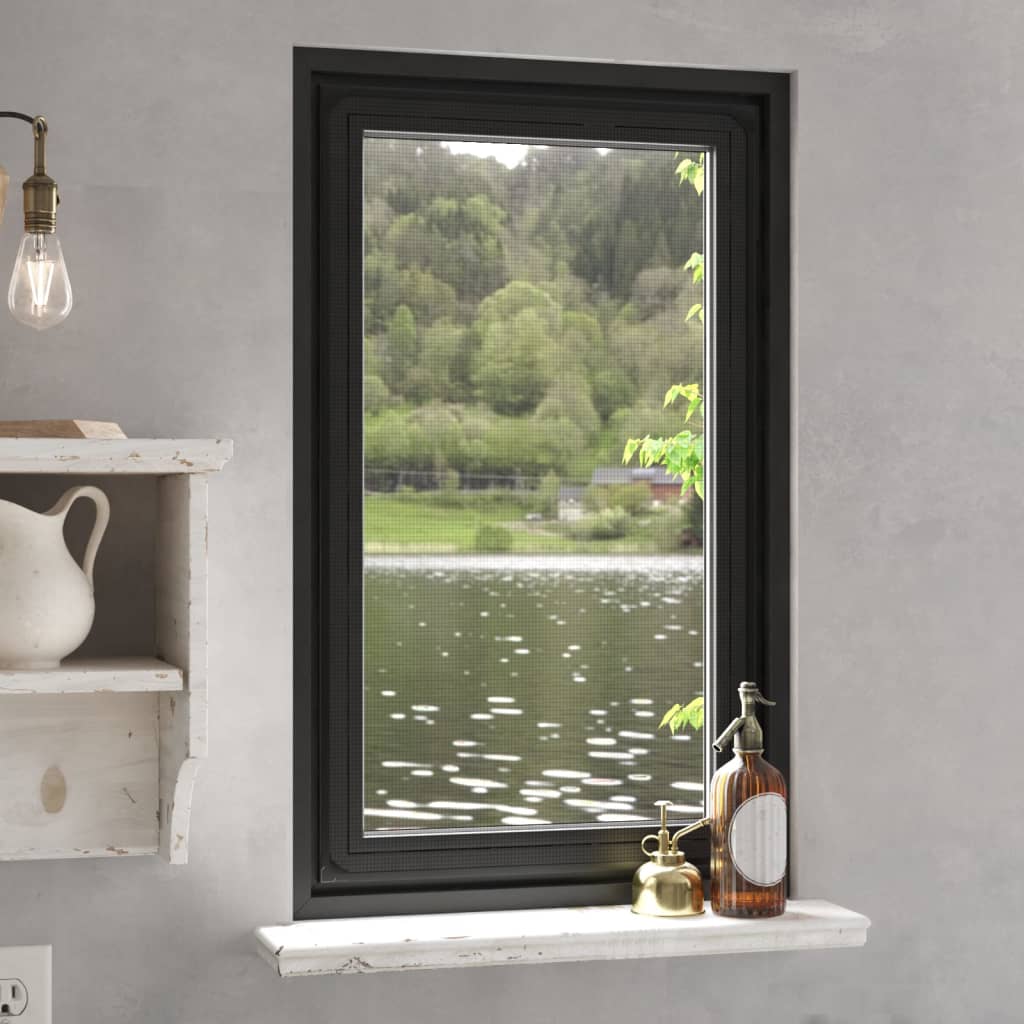Vidaxl insecthor pour windows magnétique 80x140 cm anthracite -colored