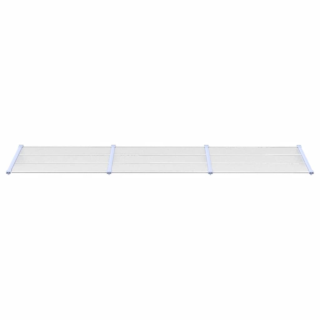 Vidaxl Porte Cauve 358.5x90 cm Gray en polycarbonate et transparent