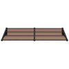 Vidaxl Door auvent 199x90 cm Polycarbonate noir