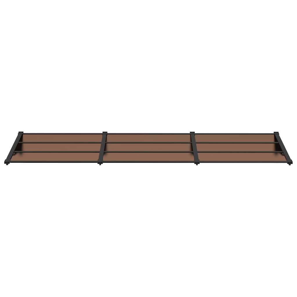 Vidaxl Door auvent 297.5x90 cm Polycarbonate noir