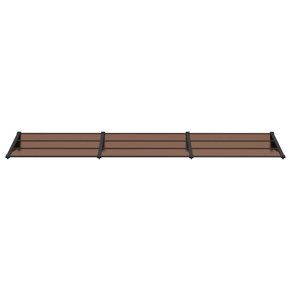 Vidaxl Door auvent 358.5x90 cm Polycarbonate noir