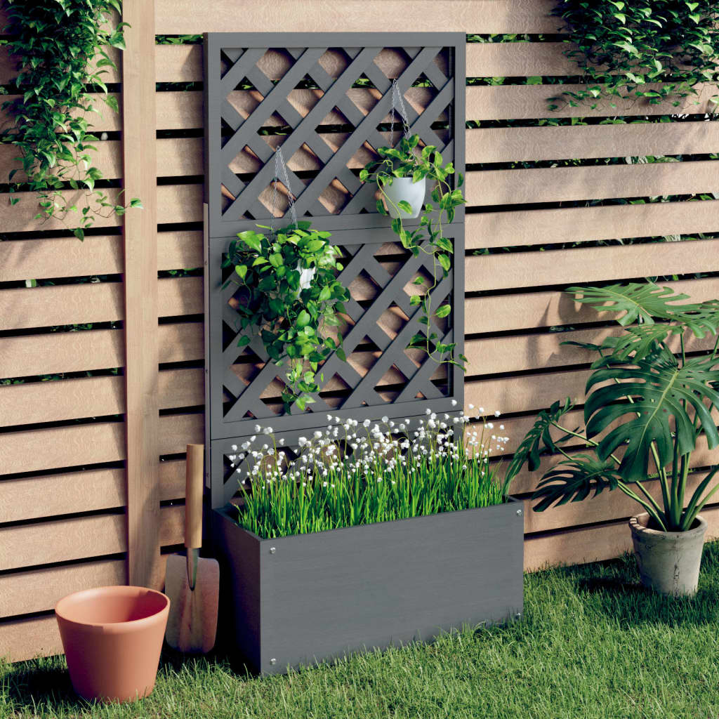 Jardoir Vidaxl avec latwerk 65x33x135 cm hkc