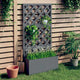 Jardoir Vidaxl avec latwerk 65x33x135 cm hkc