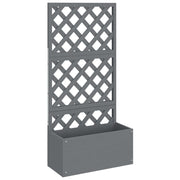 Planteurs Vidaxl avec latwerk 2 PCS 65x33x135 cm HKC Gray - afbeelding 3