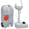 Vidaxl Camping Wax and Water Tank Set portable