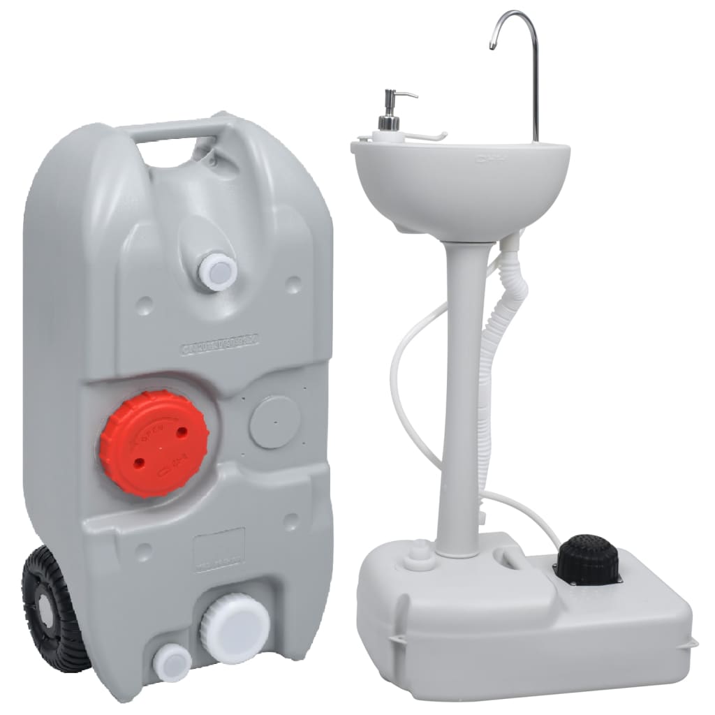Vidaxl Camping Wax and Water Tank Set portable