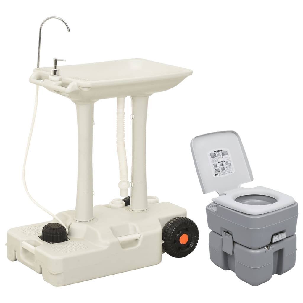 Vidaxl Camping Toilet et évier Portable