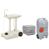 Vidaxl Camping Toilet et lavabo avec réservoir d'eau - afbeelding 1