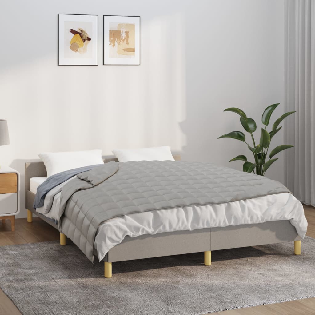 VIDAXL FAIBLAGE COUVERTURE 122x183 cm 5 kg de gris de tissu