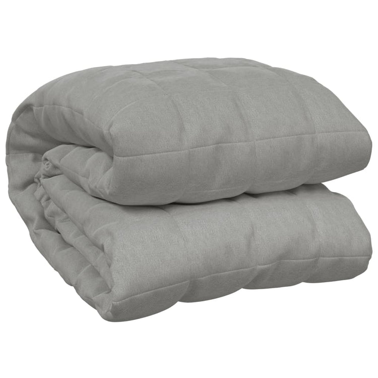 VIDAXL FAIBLAGE COUVERTURE 140x200 cm 6 kg de gris de tissu