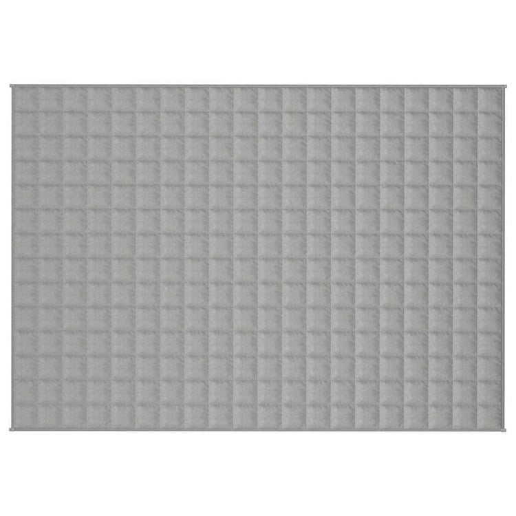 VIDAXL FAIBLAGE COUVERTURE 140x200 cm 6 kg de gris de tissu