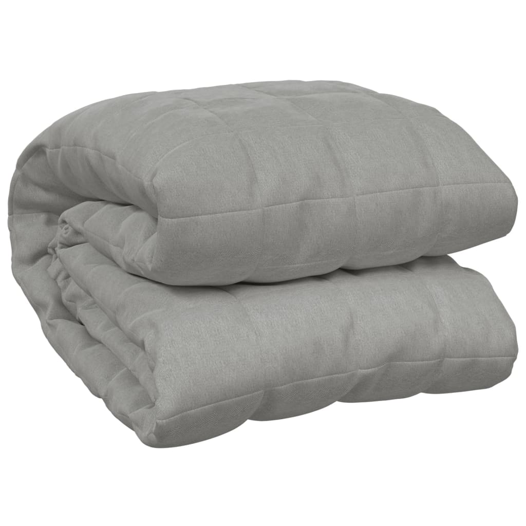 VIDAXL FAIBLAGE COUVERTURE 137X200 cm 10 kg de gris de tissu
