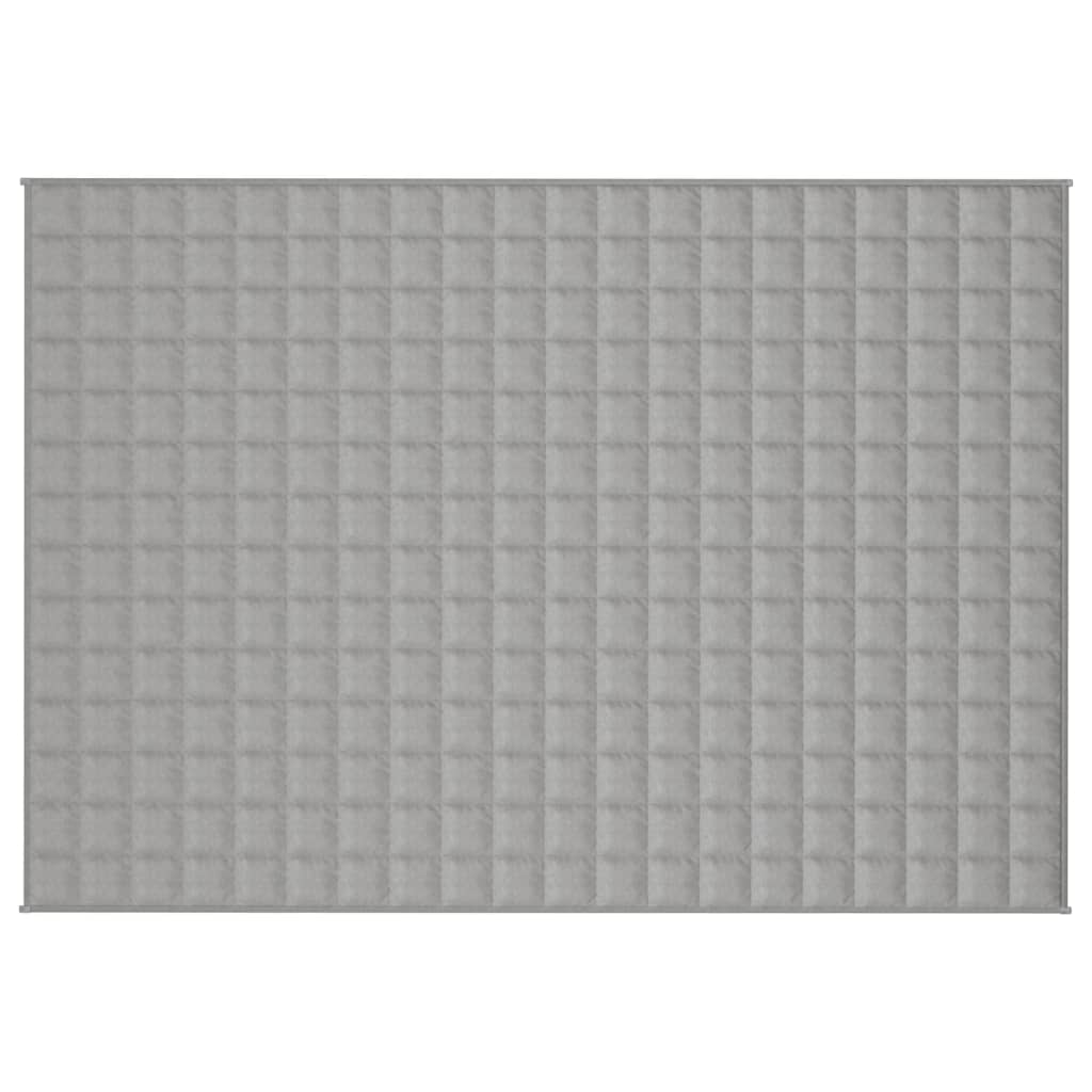 VIDAXL FAIBLAGE COUVERTURE 137X200 cm 10 kg de gris de tissu
