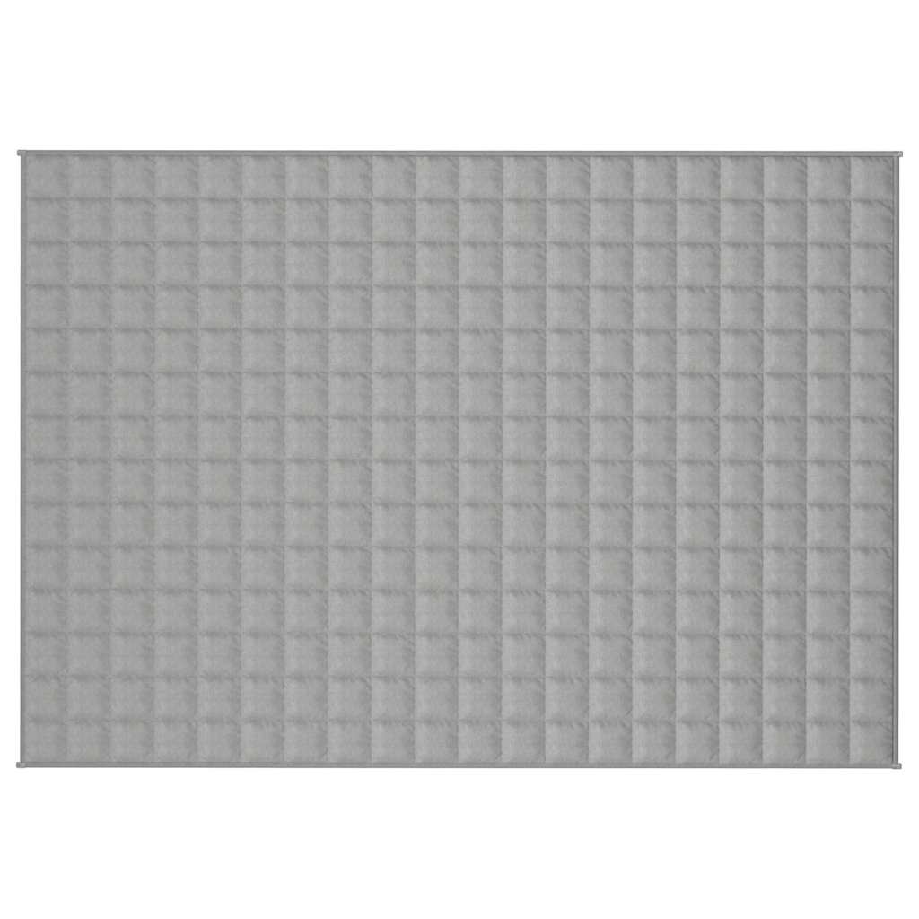 VIDAXL FAIBLAGE COUVERTURE 140x200 cm 10 kg de gris de tissu