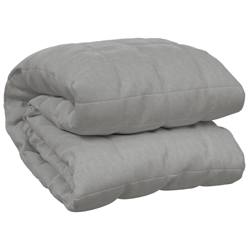 VIDAXL FAIBLAGE COUVERTURE 152x203 cm 11 kg de gris de tissu
