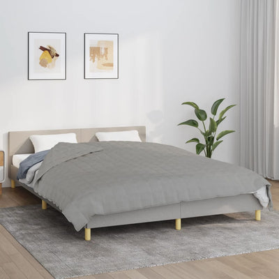 VIDAXL FAIBLAGE COUVERTURE 200x220 cm 9 kg de gris de tissu