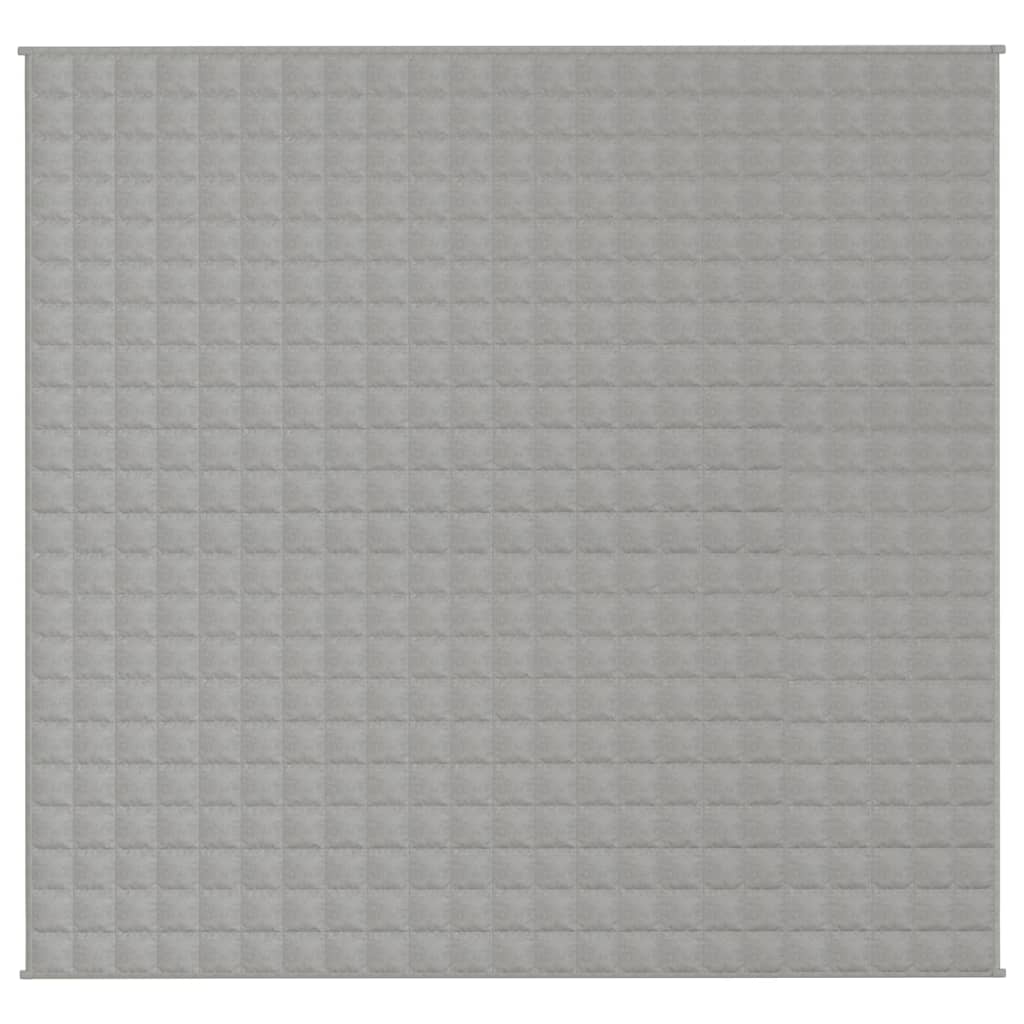 VIDAXL FAIBLAGE COUVERTURE 220X230 cm 15 kg de gris de tissu