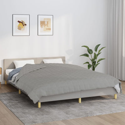 VIDAXL FAIBLAGE COUVERTURE 220X230 cm 15 kg de gris de tissu