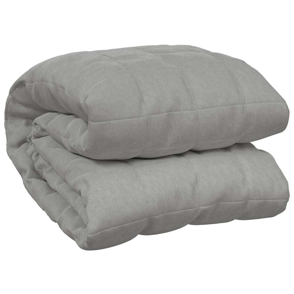 VIDAXL FAIBLAGE COUVERTURE 220X240 cm 15 kg de gris de tissu