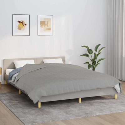 VIDAXL FAIBLAGE COUVERTURE 220X240 cm 15 kg de gris de tissu