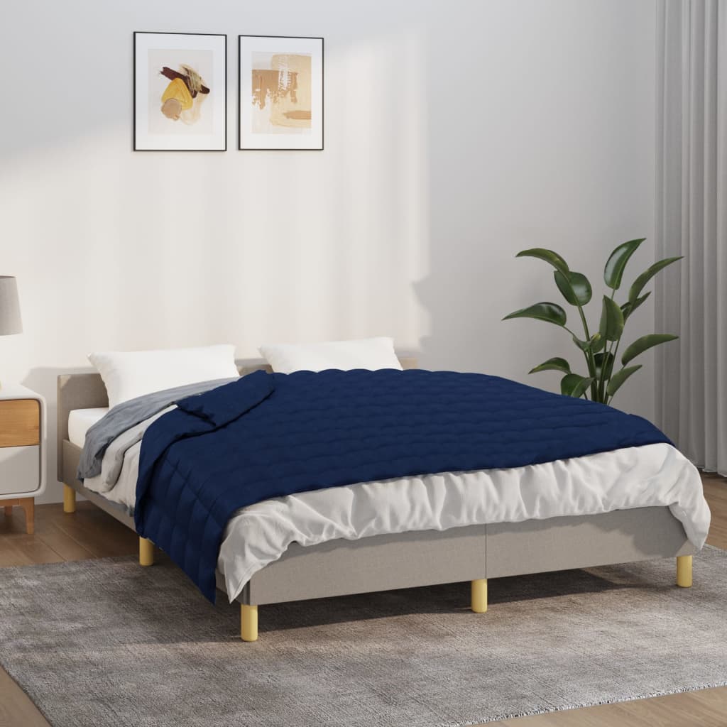 VIDAXL FAIBLAGE COUVERTURE 122x183 cm 5 kg de tissu bleu
