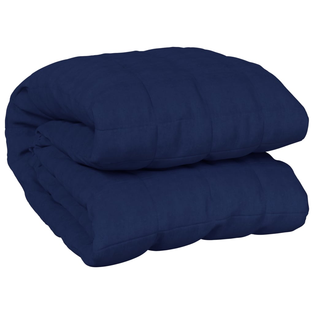VIDAXL FAIBLAGE COUVERTURE 122x183 cm 9 kg de tissu bleu