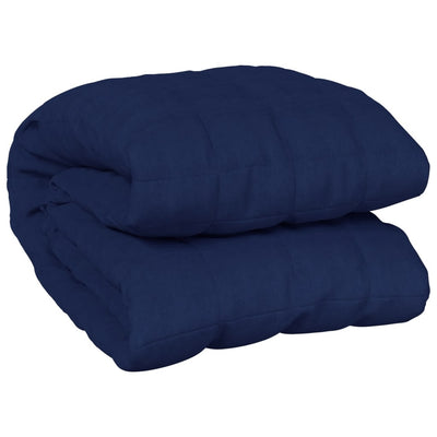VIDAXL FAIBLAGE COUVERTURE 140x200 cm 6 kg de tissu bleu