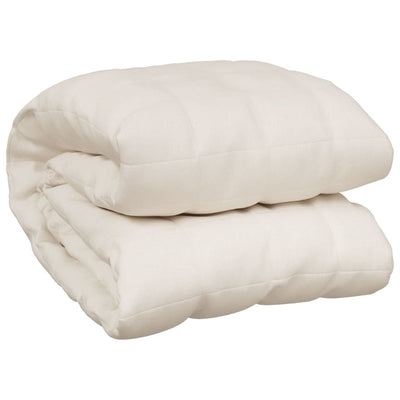 VIDAXL FAIBLAGE COUVERTURE 135x200 cm 6 kg de crème légère en tissu -colore