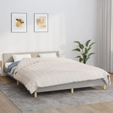 VIDAXL FAIBLAGE COUVERTURE 220X230 CM 11 kg Tissu Light Cream -Colored - afbeelding 1